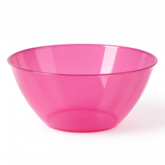 Elegant 2QT Bright Pink Plastic Serving Bowl
