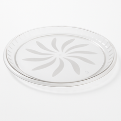 Elegant 16" Clear Round Plastic Platter for Any Occasion