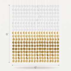 Gold Tissue Circle Backdrop Decoration - Large