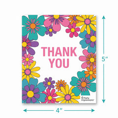 Pretty Petals Birthday Thank You Card