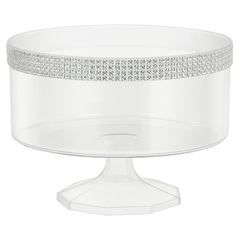 Small Rhinestone Clear Plastic Trifle Container