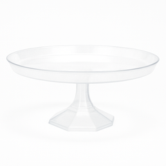 Medium Clear Plastic Cake Stand for Elegant Dessert Displays