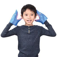 Stretchy Shark Hand Puppets/6 Per Disp - 6 Count