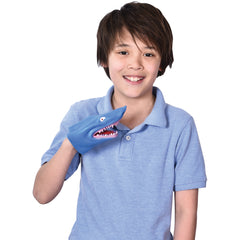 Stretchy Shark Hand Puppets/6 Per Disp - 6 Count