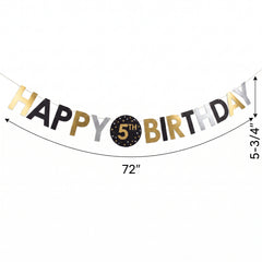 Add an Age Confetti Wishes Happy Birthday Banner