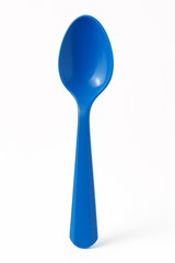 Bright Royal Blue Plastic Spoons