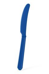 Royal Blue Plastic Knives - Economy Pack