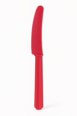Vibrant Red Plastic Knives - Economy Pack
