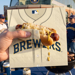 Milwaukee Brewers MLB Lunch Napkins - 6.5 In. x 6.5 In.