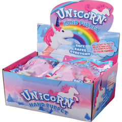 Unicorn Hand Puppets/12 Per Disp - 12 Count