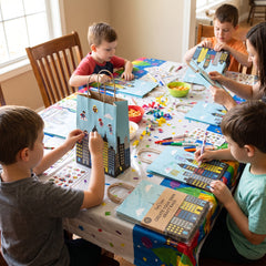 Party Town Create Your Own Kraft Gift Bags for Kids - 8 Pack