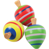 Painted Wood Spin Tops/6 Per Pkg