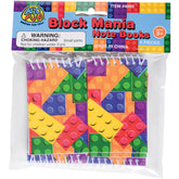 Block Mania Notebooks/8 Per Pkg - 8 Count