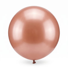Elegant Rose Gold Pearl Latex Balloons - 24", 4 Pack