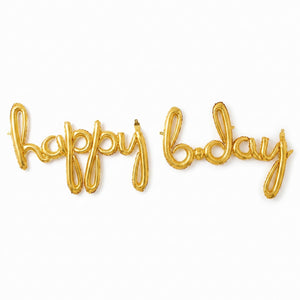 Pastel Confetti Metallic Foil Birthday Balloon Banner