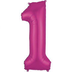 Pink Number "1" SuperShape Foil Balloon | 34"