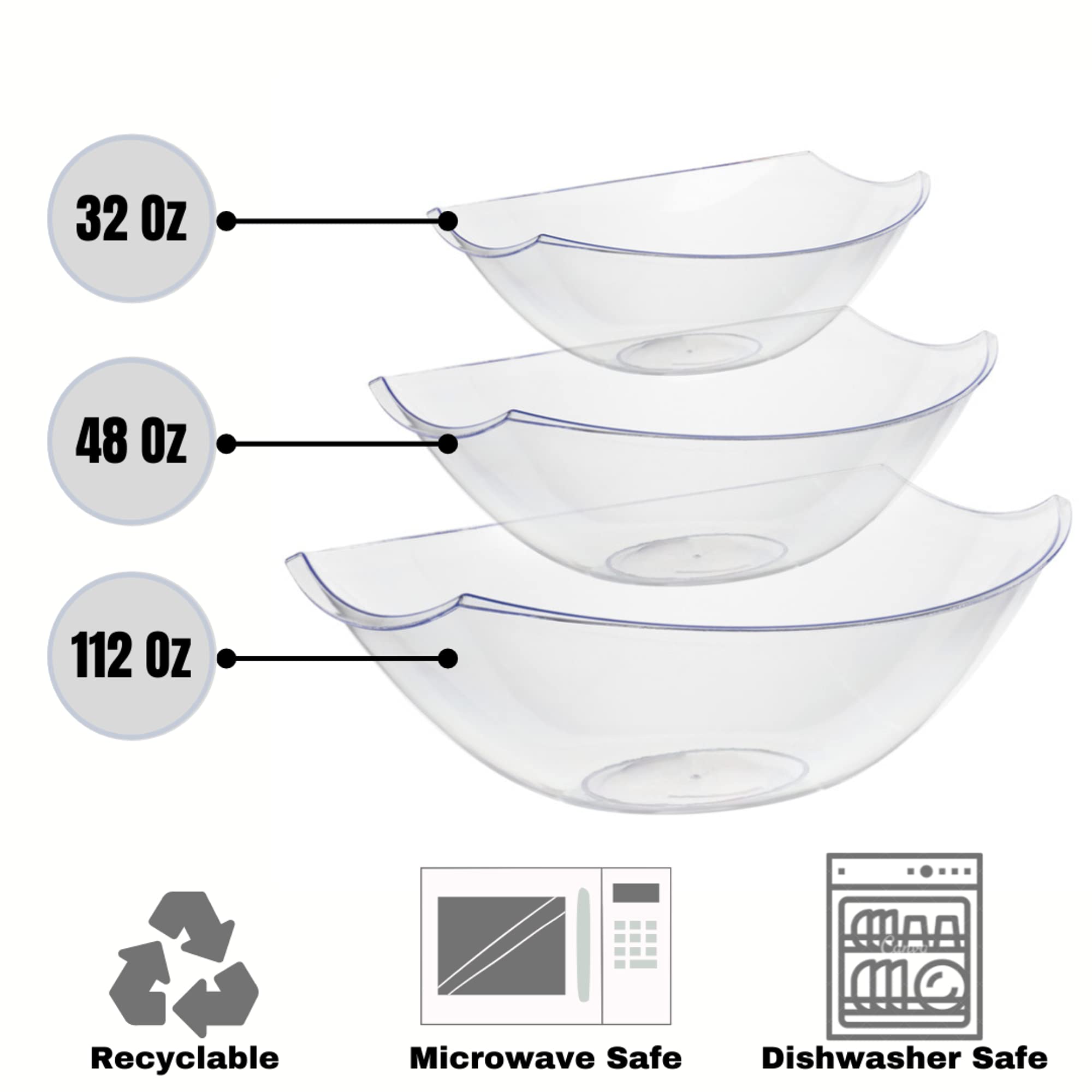 48 Oz. Stadium Bowl | Clear