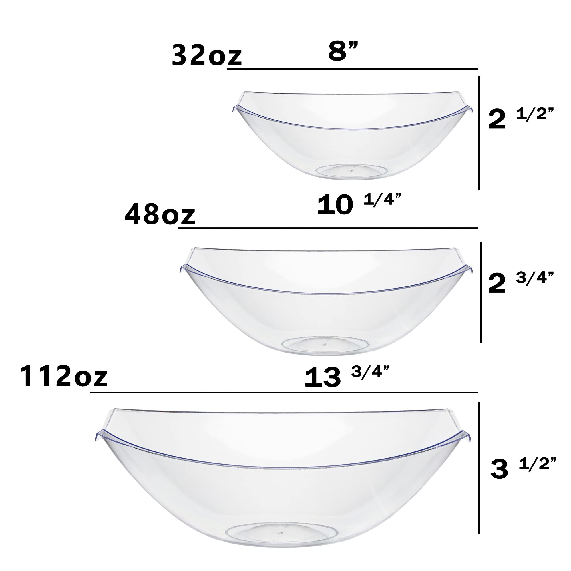 48 Oz. Stadium Bowl | Clear