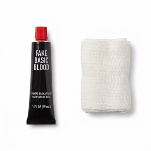 Halloween Fake Blood and Gauze Makeup Kit (1 oz)