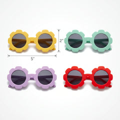 Colorful Flower Sunglasses Party Pack - 24 Ct