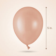 Luxaire Premium Taupe Latex Balloons - 5 Inch, 50 Pack