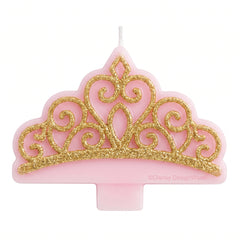 Glitter Princess Crown Birthday Candle