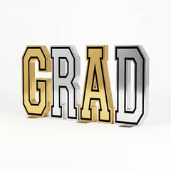 Oversized Graduation "GRAD" Centerpiece Decoration