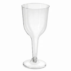 Clear Plastic Wine Glasses - 10 oz, Pack of 20