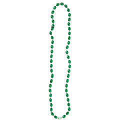 St. Patrick's Day Green Bead Necklaces - 60 Pack
