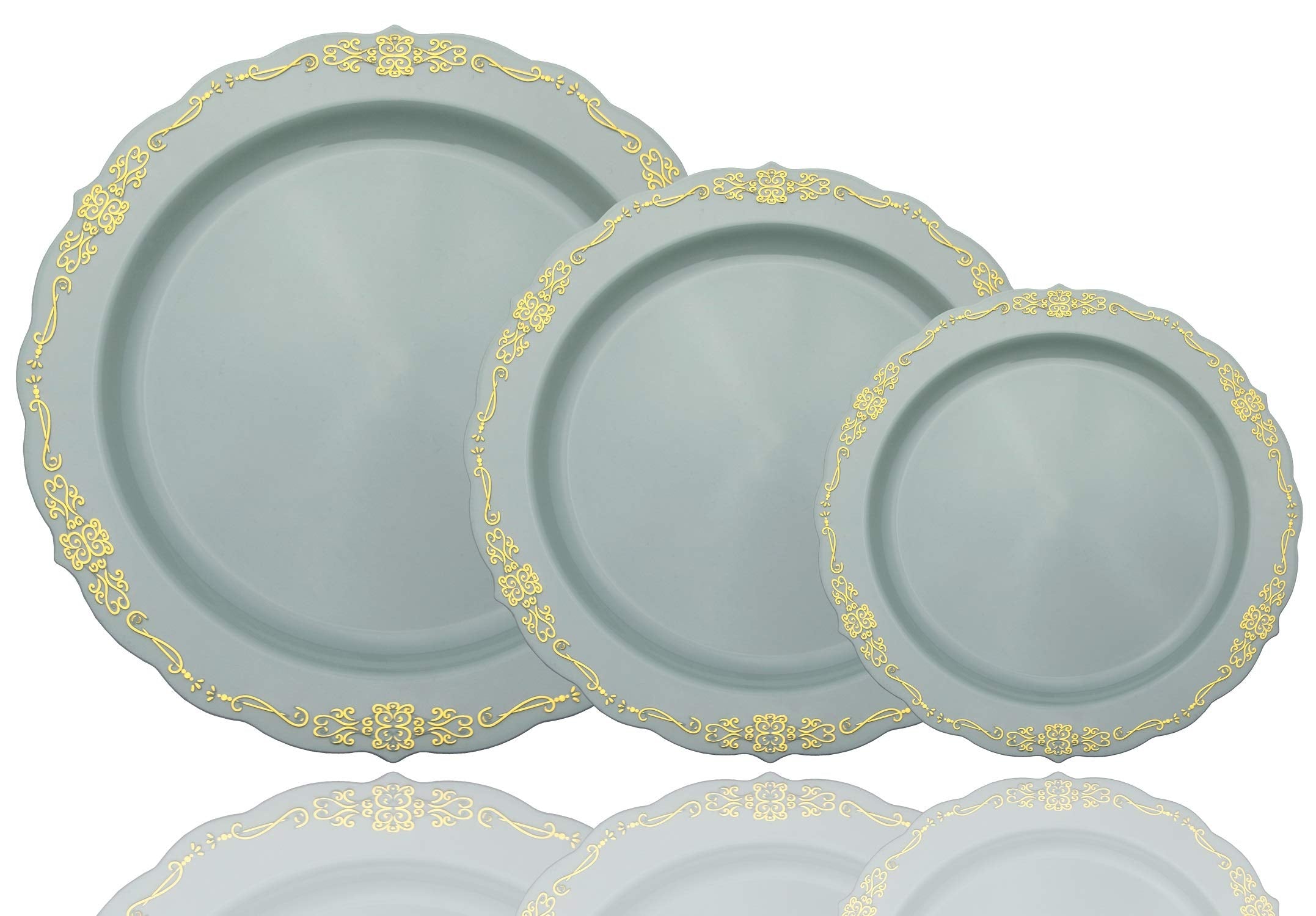 5 Oz. Robin Blue Victorian Design Bowls | 20 Count