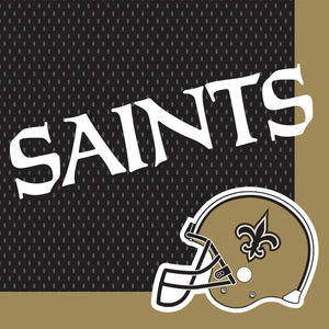 New Orleans Saints NFL Lunch Napkins - 6.5 In. x 6.5 In., 36-Count