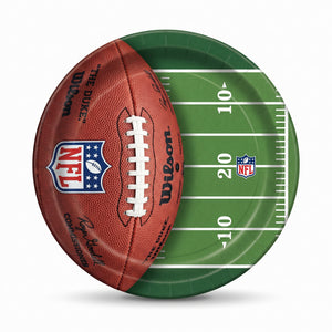 NFL Drive 7-Inch Round Paper Dessert Plates - 18 Pack