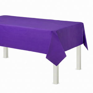 Elegant Purple Flannel Back Table Cover