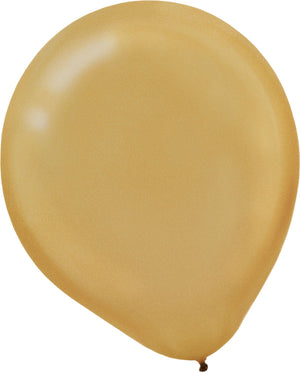 Gold Pearl 5" Mini Latex Balloons - 50 Pack