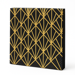 Glamorous Hollywood Metallic Lunch Napkins, 16-Pack