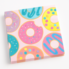 Donut Party Lunch Napkins - 16 Pack
