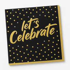 Let's Celebrate Confetti Luncheon Napkins - 16 Count