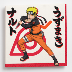 Naruto Anime Lunch Napkins - 16 Pack for Birthday Parties