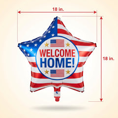Welcome Home Star Foil Balloon