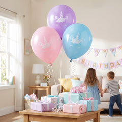 Enchanting Unicorn Latex Balloons - 12" Pastel Collection