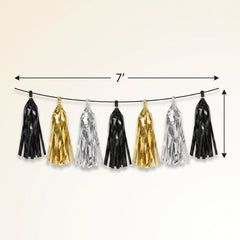 New Year's Eve Metallic Tassel Garland