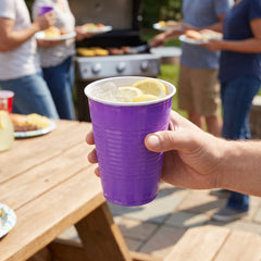 Vibrant Purple 18oz Plastic Party Cups - 50 Pack
