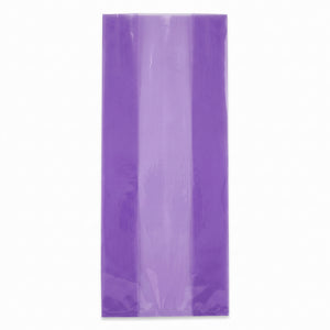 Purple Large Cello Treat Bags, 25-Pack