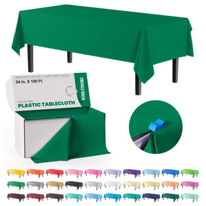 54 In. x 100 Ft. Cut To Size Table Roll | Emerald Green