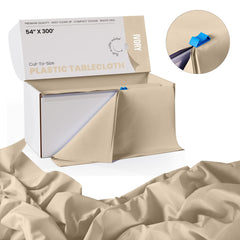 54 In. x 300 Ft. Cut To Size Table Roll | Ivory | Case of 4