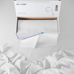 54 In. x 300 Ft. Cut To Size Table Roll | White | Case of 4