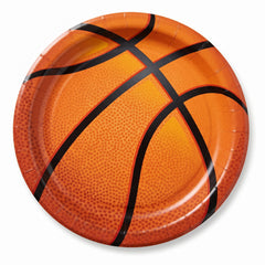 Slam Dunk Basketball Paper Plates - 10.5"