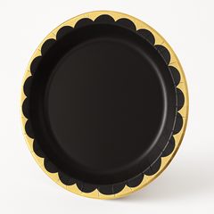 Elegant Black 6.75" Paper Plates