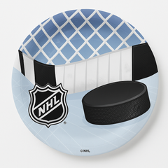 NHL Ice Time 9" Round Paper Plates, 8-Pack