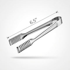 Silver Mini Metallic Tongs - 6.5"